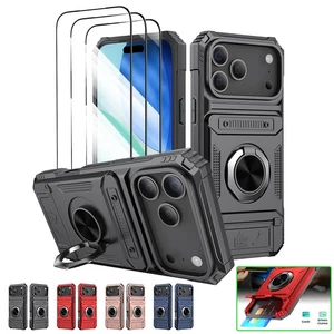 Hülle mit Magnetständer + 3x Displayschutzfolien für iPhone 17 Pro / 17 Pro Max - Bild 1 von 19