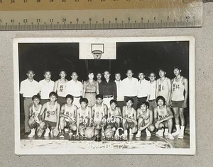 OPS original Singapore Chinese basketball team players group photo postcard 战競 - Picture 1 of 2