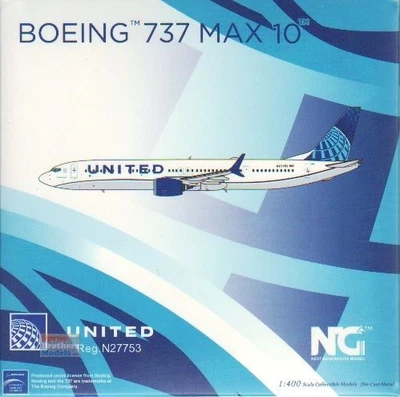 NGM90001 1:400 NG Modelo United Airlines B737 Max10 Reg #N27753 Foto 1 de 3