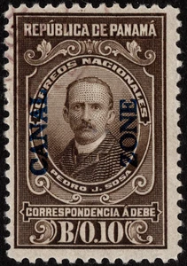 Canal Zone Stamp Scott # J6 Used F-VF with Very Light Magenta Town Cancel Nice! - Picture 1 of 1