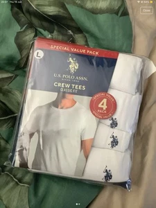U.S Polo Assn T-shirt L x4 In The Pack - Picture 1 of 2