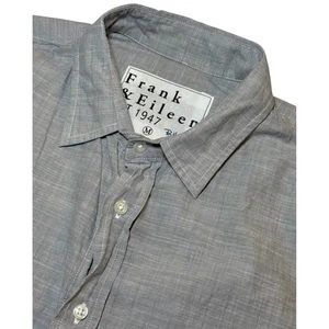 Frank & Eileen Paul Shirt Ron Herman Exclusive Gray Button Down Women's M USA - Picture 1 of 9