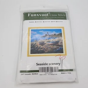 Seaside Scenery Kreuzstich Kit 15,75x19,70" 11 Stück Maritim Leuchtturm FV28 - Bild 1 von 9