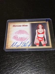 Maitland Ward Autograph Signed Kiss Card Collectors Expo Model #55 - Foto 1 di 2