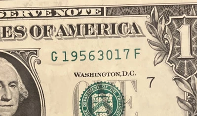 3/17/1956 Birthday / Anniversary Date Note March 17th 1956 $1 One Dollar Bill - Image 1 of 4