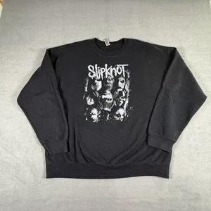 Slipknot Hoodie Adult XL Crewneck Sweatshirt Double Sided Metal Rock Black - Picture 1 of 6