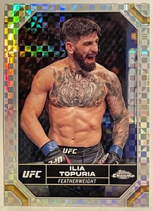 ILIA TOPURIA 2024 TOPPS UFC CHROME X-FRACTOR REFRACTOR HTF - Picture 1 of 3