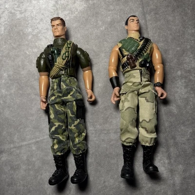 Lote de 2 figuras de acción Lanard Toys 2003 soldados militares Ultimate Corps 12 pulgadas Foto 1 de 4