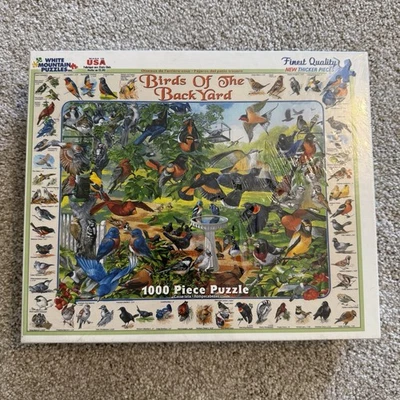Discontinued & Sealed 2015 Birds Of The Backyard White Mountain Puzzle - Image 1 of 4