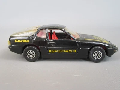D639 Vintage 1981 Corgi Toys 310 UK Porsche 924 Turbo Noir 1/38 - Photo 1/4