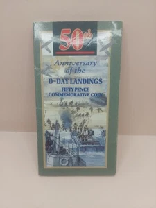 UK 1994 D-DAY LANDINGS COMMEMORATIVE 50 PENCE - IN SEALED PACK - STILL MINT - Picture 1 of 8