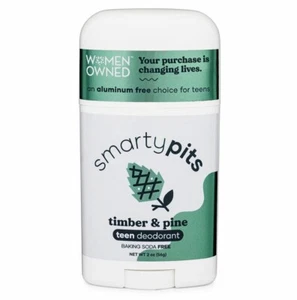 SmartyPits Aluminum Free Deodorant Teen Formula Timber & Pine 2 oz. - Picture 1 of 3