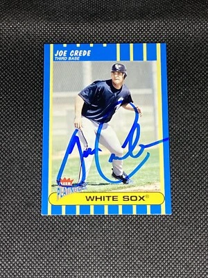 Joe Crede Chicago White Sox Signed Auto 2003 Fleer Platinum Card #189 ~ COA - Image 1 of 3