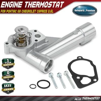 Conjunto de carcasa de termostato de refrigerante de motor para Chevrolet Caprice Pontiac G8 3,6 L Foto 1 de 4