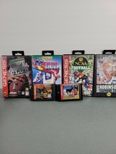 Sega Genesis Game Lot, 6 Games, Sport Games NBA, Foreman, NCAA, NFL, Olympics