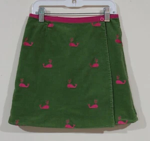 Lilly Pulitzer Girls Reversible Corduroy Embroidered Whale Skirt Size 8 - Picture 1 of 5