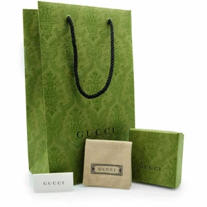 Gucci Gift Jewelry Packaging Pouch Iconic Engagement Ring Green Box Bag Ribbon - Picture 1 of 9
