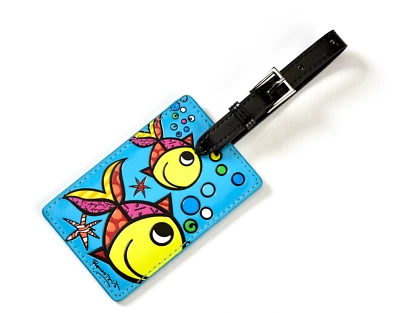 GIFTCRAFT BRITTO ROMERO BRITTO LUGGAGE TAG : FISH Deeply in Love * NEW *