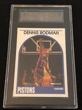 DENNIS RODMAN 1989-90 NBA HOOPS CARD #211 SGC SLABBED GEM MINT 98