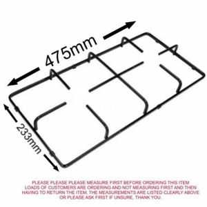 Pan Support Stand For Beko Gas Hob Metal Burner Oven Cooker 475mm X 233mm Exact - Picture 1 of 1