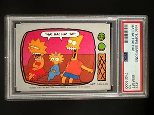 Topps Simpsons #22 1990 - ¡Ja! Ha! Ha! Ha! - PSA 10 - Imagen 1 de 3