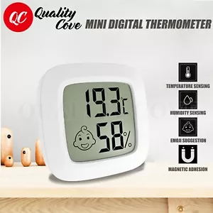 Small Digital Room Thermometer Hygrometer Tester Humidity Meter Indoor - Picture 1 of 5