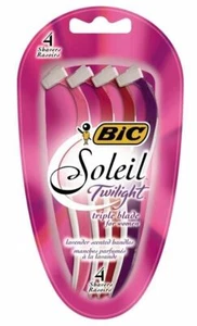 BIC Soleil Twilight Women's Disposable Triple Blade Razor Lavender 4 ct 2 Pack - Picture 1 of 4