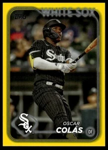 Oscar Colas 2024 Topps Series One Yellow Parallel Card #105 - Picture 1 of 2