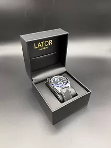 ¡¡NUEVO!!️️Reloj para hombre cronógrafo de lujo calibre Lator fecha 4971 cuero genuino - Imagen 1 de 6