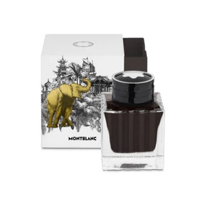Montblanc Meisterstück La vuelta al mundo en 80 días botella de tinta marrón MB130290 NUEVO - Imagen 1 de 1