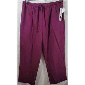 Three Hearts Burgundy Cropped Drawstring Pants XL New With Tags Lightweight