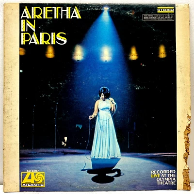 Aretha Franklin Aretha in Paris 1968 Vinyl Atlantic Records 1st Press Canadian - Image 1 of 4