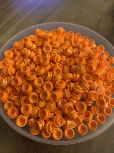 Lego 50x Bright Orange Plate Round Flat 1x1 Open Stud Creator 4073 34823 - Picture 1 of 2