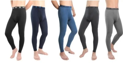 Herren Thermo Unterhose Lang Skiunterwäsche Long Johns Leggings mit Eingriff - Bild 1 von 4
