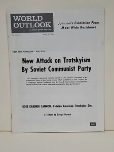 World Outlook Magazine March 22, 1968 Trotskyism Socialist Labor Press Service - Imagen 1 de 5