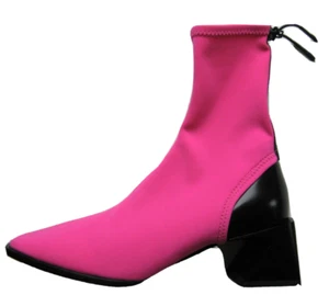 Botas tobillo Kenzo 38 neopreno rosa/negro ¡NUEVAS!¡! - Imagen 1 de 9
