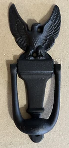 NOS Battiporta Vintage Ghisa Aquila Nera #1187 Alto 5,5" - Foto 1 di 5