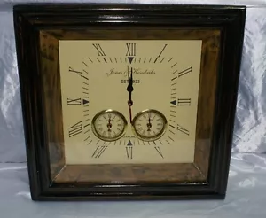 Orologio da parete sveglia 1923 antico idea regalo in legno e ottone arredamento - Bild 1 von 1