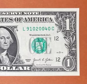 September 10, 2004 (L 91020040 C) Birthday Note $1 One Dollar Bill (9/10/ 2004_) - Picture 1 of 3