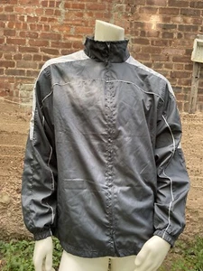 Athletic Works Men’s Gray Wind Breaker Rain Jacket Size Medium - Picture 1 of 5