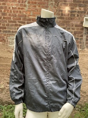 Athletic Works Men’s Gray Wind Breaker Rain Jacket Size Medium - Image 1 of 4