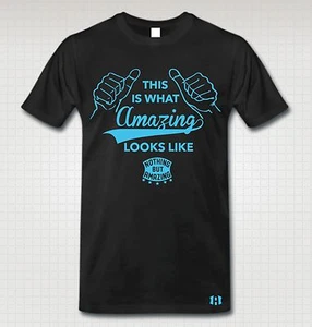 "AMAZING LOOK" T-Shirt to Match Retro 12 "GAMMA BLUE" - Picture 1 of 2
