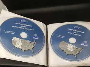 2004 Ford Navigation 10 Disc Set Navteq Maps in folder - Picture 1 of 9