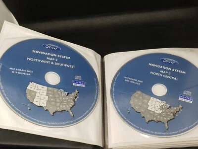 2004 Ford Navigation 10 Disc Set Navteq Maps in folder - Image 1 of 4