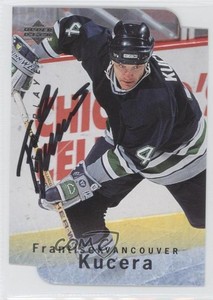 1995-96 Upper Deck Be a Player Die-Cut Auto Frantisek Kucera #S33 Auto