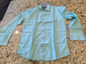 Louis Philippe Men's Tailored Fit Long Sleeve Dress Shirt Green size 39 - Picture 1 of 8