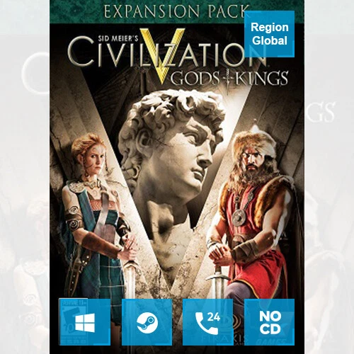 Sid Meier's Civilization V 5 Gods and Kings DLC PC Game Steam Key Region Free - Image 1 of 1