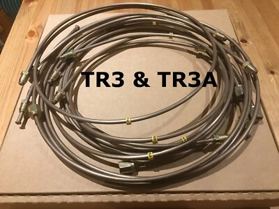 Triumph TR3 TR3A RHD kit de linha de tubo de embreagem de freio conjunto cupro níquel KUNIFER 2031R - Imagem 1 de 3