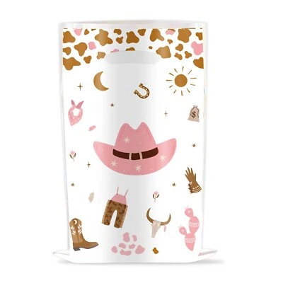 Bolso de Fiesta Vaquera Salvaje Oeste Bolsa de Regalo de Cumpleaños Bolsa de Favor Occidental Bolsa de Dulces x10 Foto 1 de 4