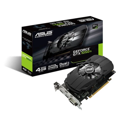 Used ASUS Geforce GTX 1050 Ti 4GB Phoenix fan Edition DVI-D DP 1.4 Gaming Card - Image 1 of 4